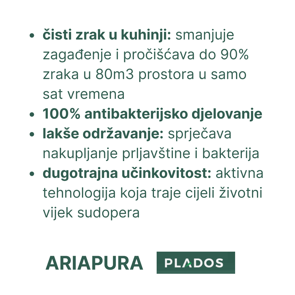 Sudoper Plados Corax CX 0791 ARIAPURA + slavina savitljiva