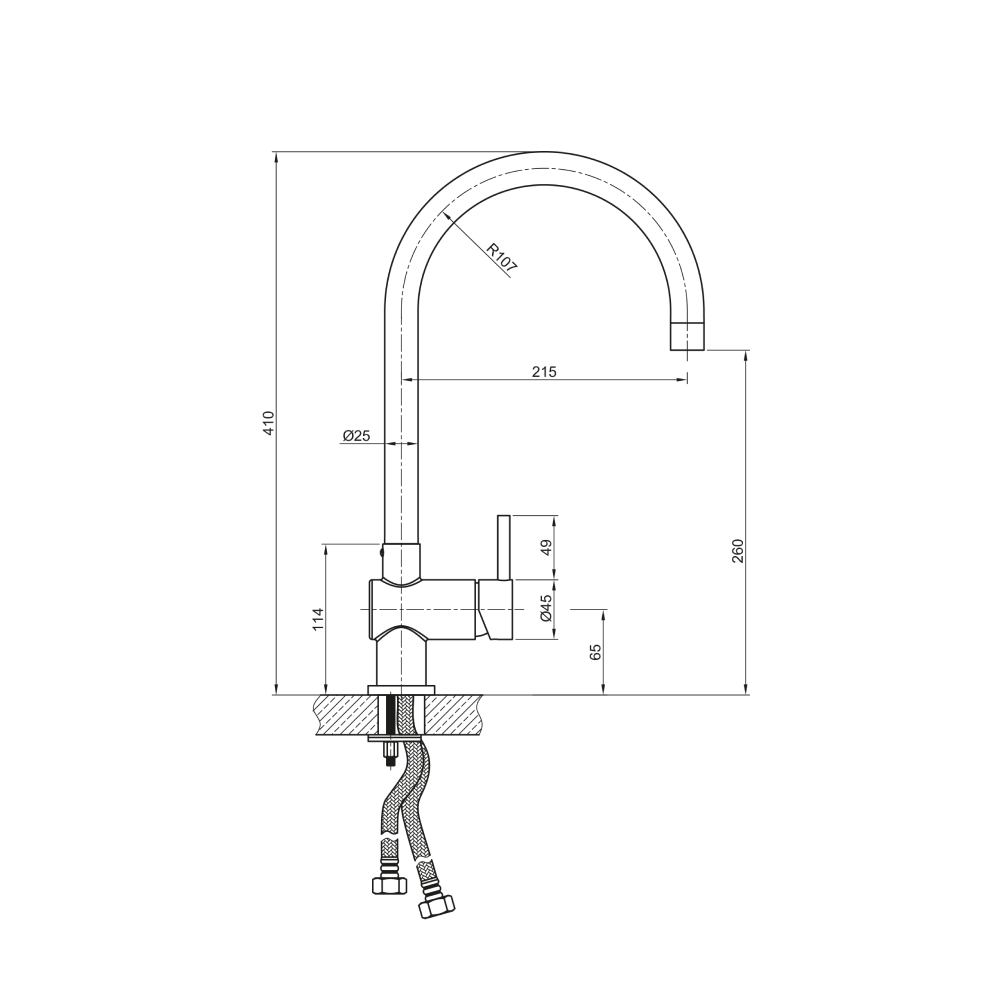 Slavina Plados Inoxa11S inox