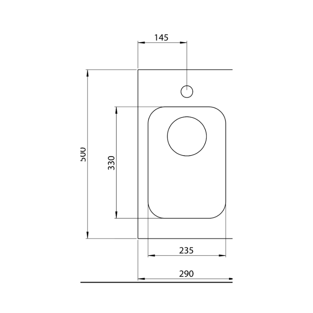 Sudoper CM CINZIA 29×50