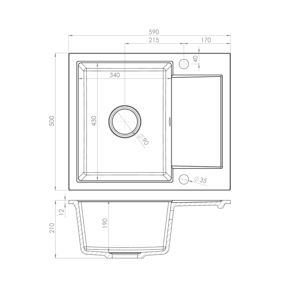 Sudoper PAVO +POP UP ISPUST