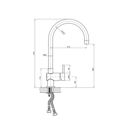 Slavina Plados Inoxa11S inox