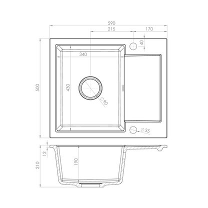 Sudoper PAVO +POP UP ISPUST