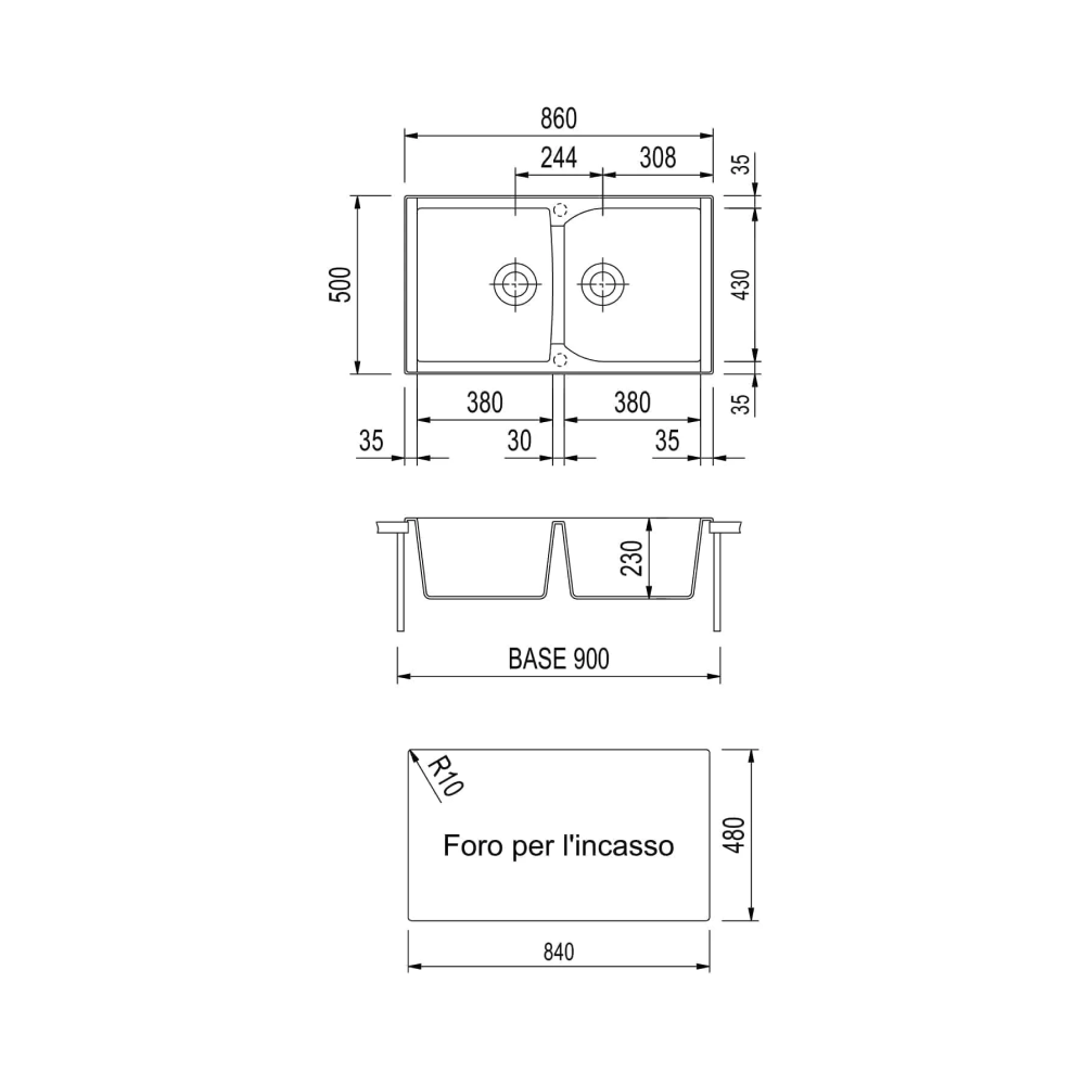 Sudoper Plados Chorax CX 0862