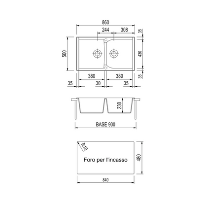 Sudoper Plados Chorax CX 0862