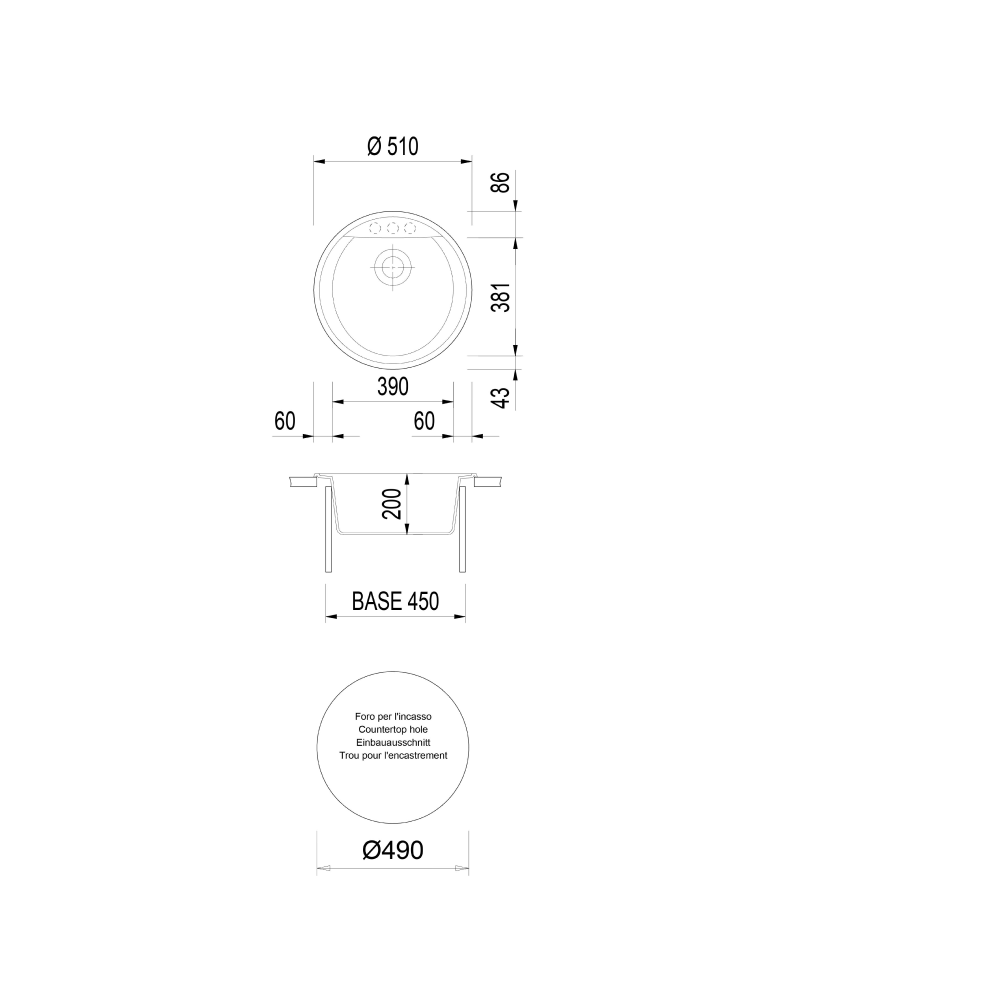 Sudoper Plados Harmony NK 05110 ARIAPURA