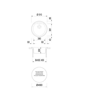 Sudoper Plados Harmony NK 05110 ARIAPURA