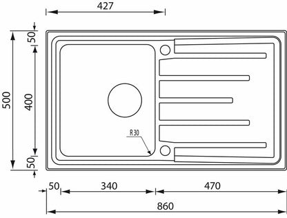 Sudoper CM SUDOPER BRANDO 86×50 1V